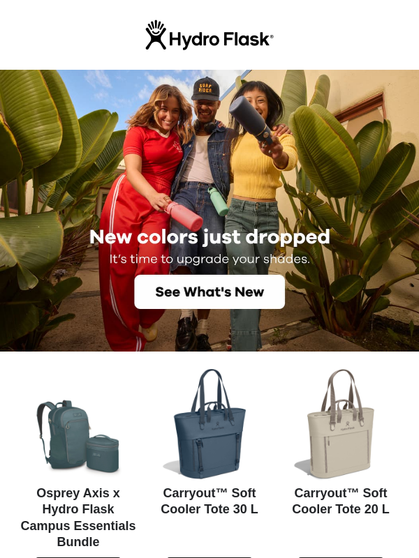 Newsletter preview: Come see what’s new at Hydro Flask