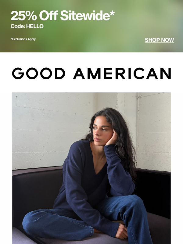 Newsletter preview: Find Your Perfect Jeans at Good American