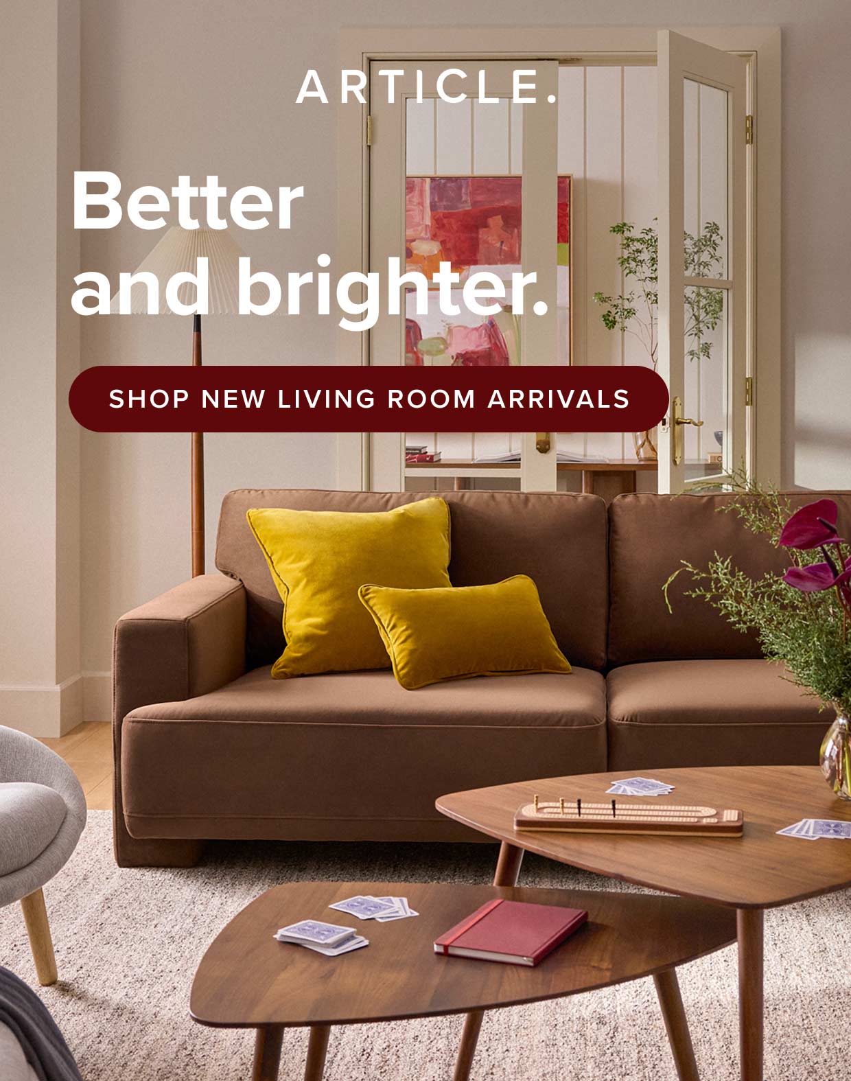 Shop new living room arrivals.