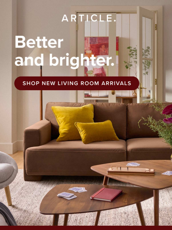 Newsletter preview: New for the living room
