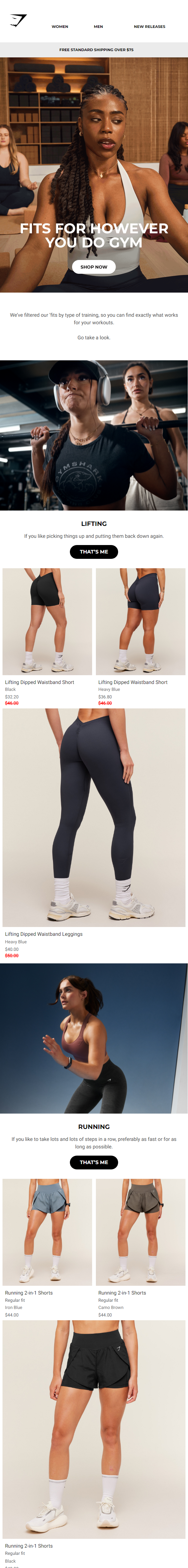 Newsletter preview: ‘Fits for however you train 🏋️🤸🏃