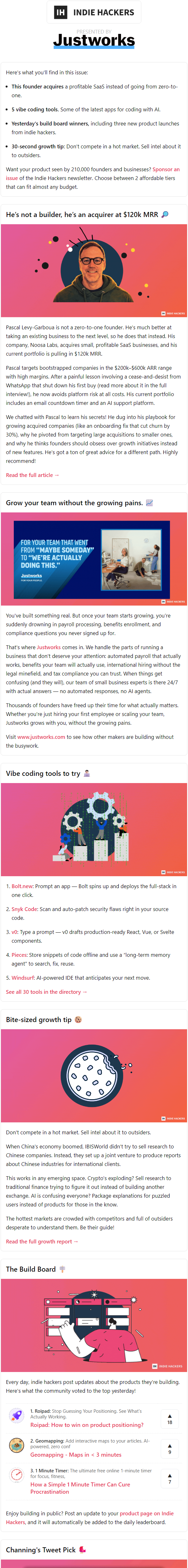 Newsletter preview: 🗞️ What's New: Acquiring > building, avoid competition in hot markets, knowing versus doing