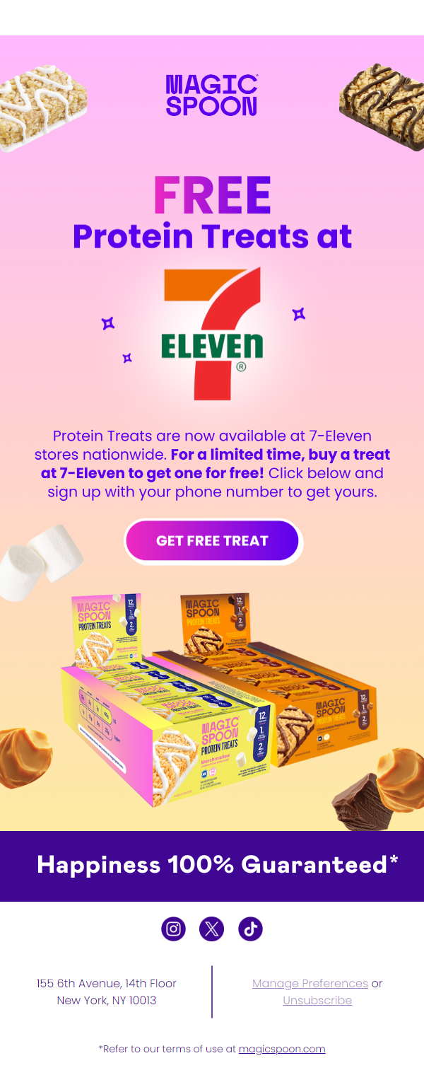 Newsletter preview: Get your FREE treats at 7-Eleven, friend!