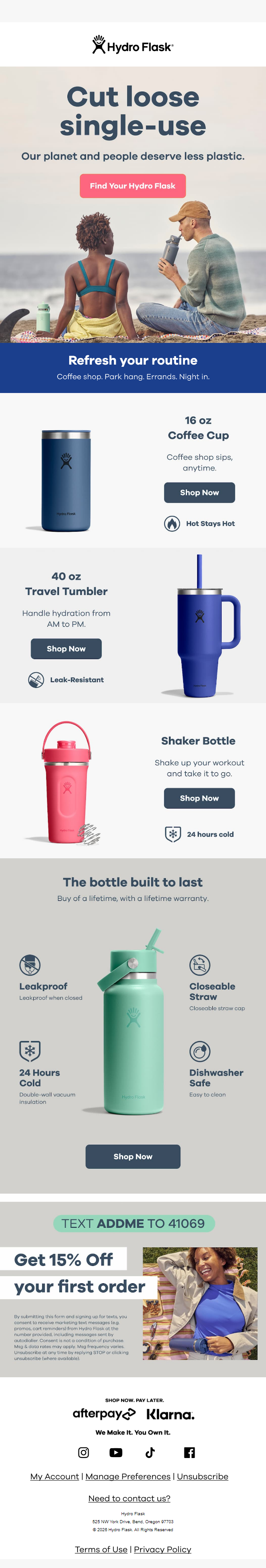 Newsletter preview: Cut loose single use
