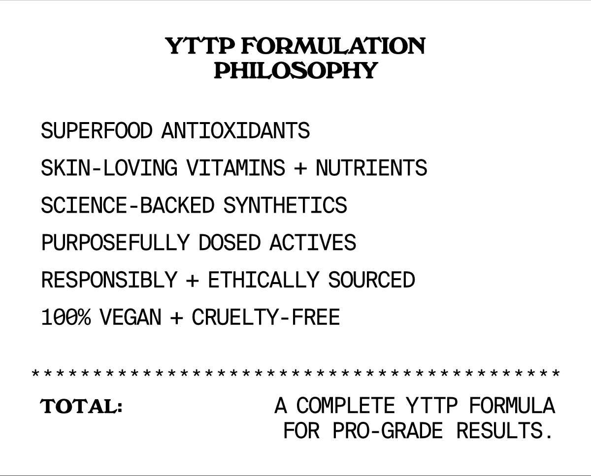 YTTP Formulaion Philosophy