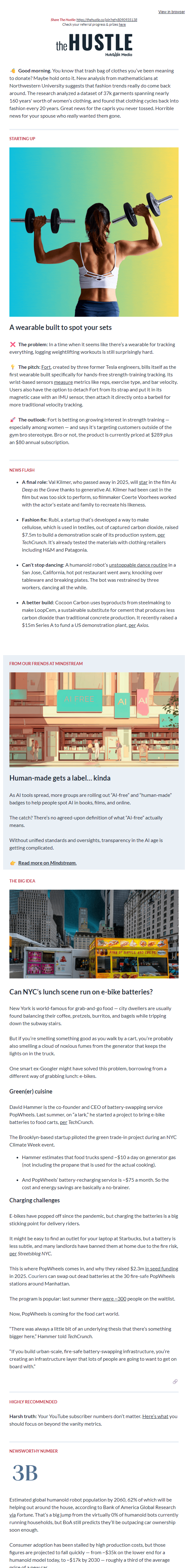 Newsletter preview: 🌭  Power lunch
