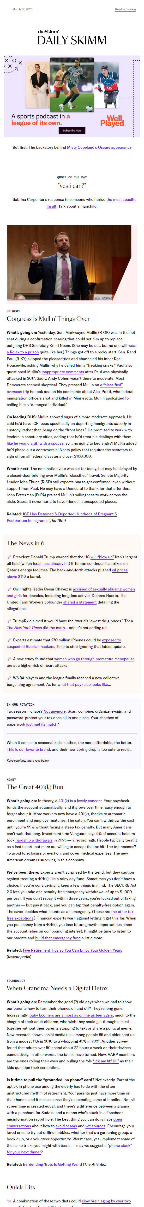 Newsletter preview: Olive oil-ing our brains