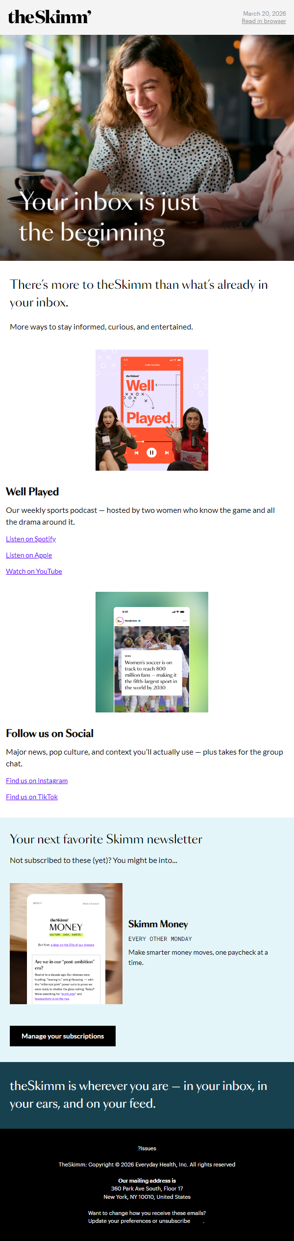 Newsletter preview: There’s more where that came from