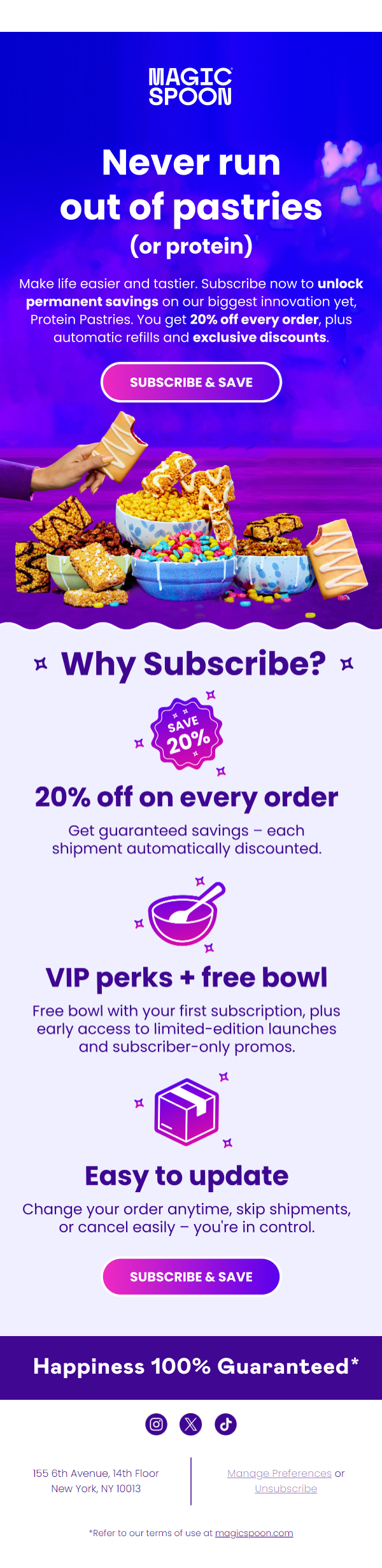 Newsletter preview: Your protein pastries on autopilot 😉
