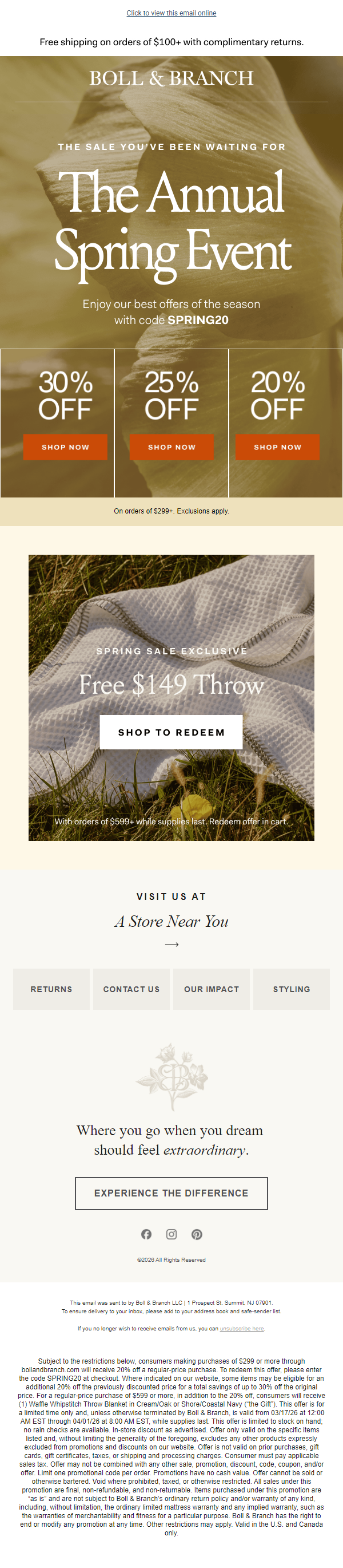 Newsletter preview: Inside: 20-30% off savings