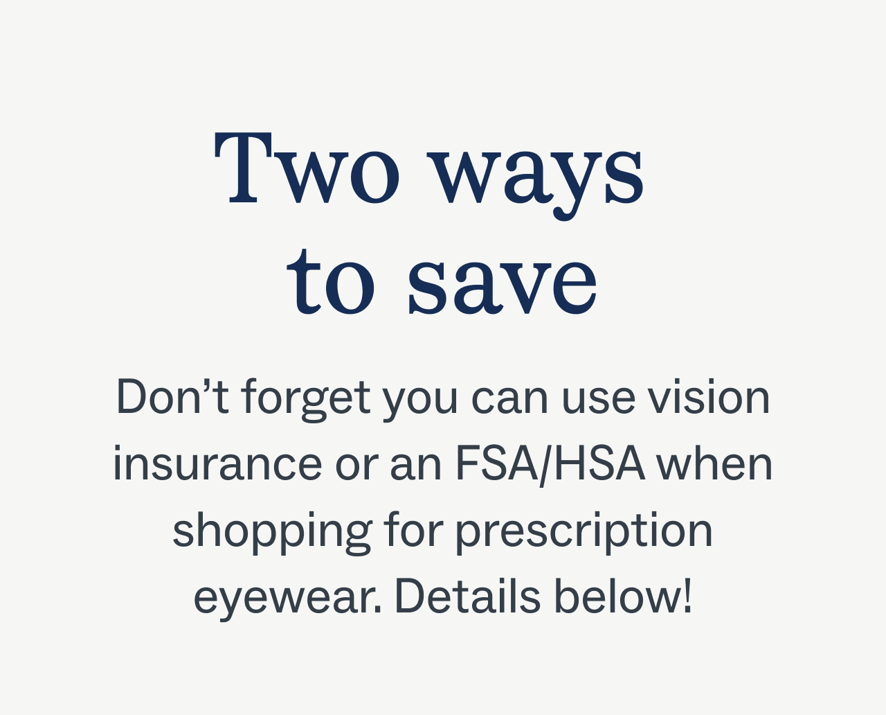 Two Ways to save