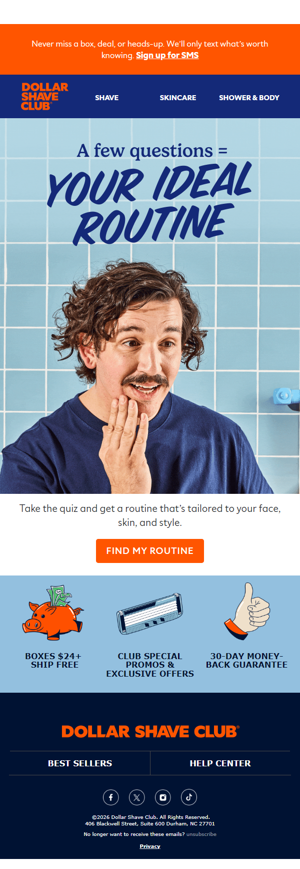 Newsletter preview: Your perfect shave?