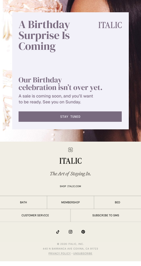 Newsletter preview: Something's Coming for Our Birthday
