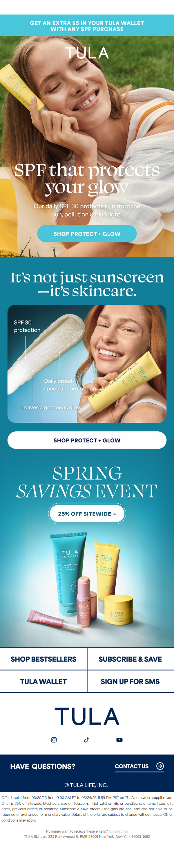 Newsletter preview: SPF season is here (and so is 25% off) ☀️