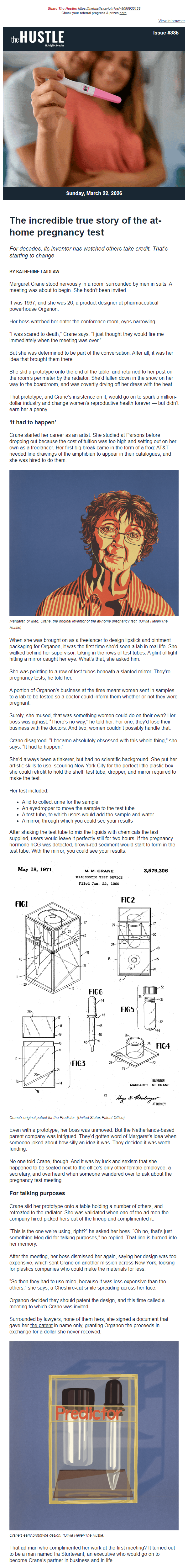 Newsletter preview: How pregnancy tests went mainstream