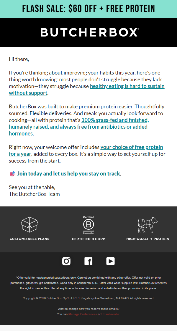 Newsletter preview: ✅ Protein goals made doable (finally!)