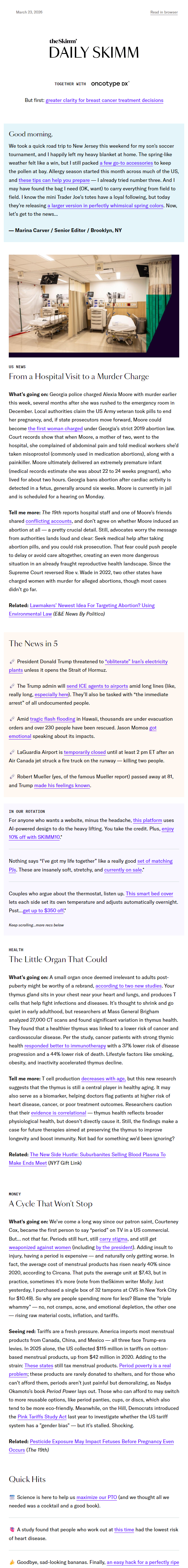 Newsletter preview: Science just optimized your PTO