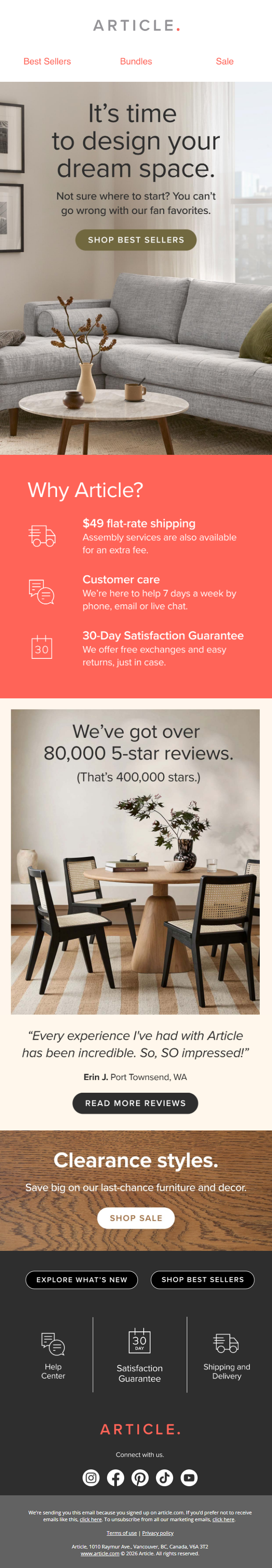 Newsletter preview: The furniture you’ve always wanted