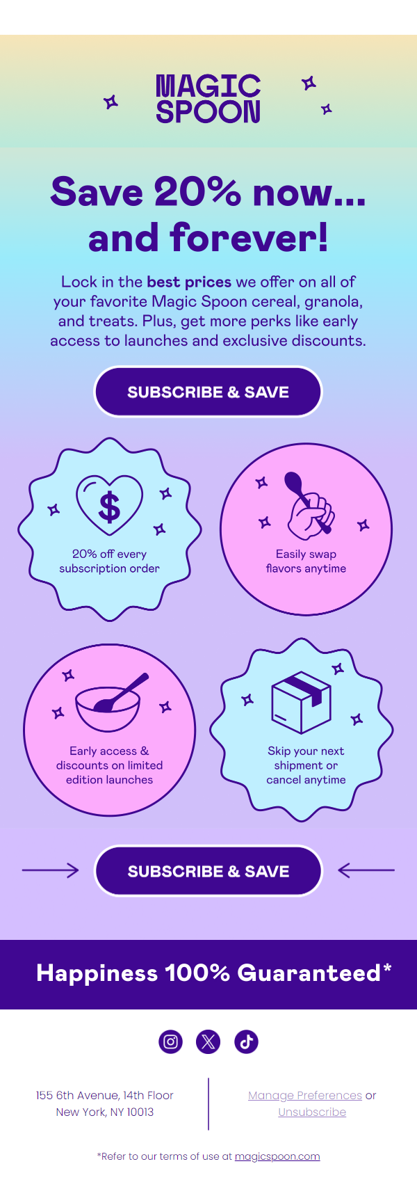 Newsletter preview: Save 20% on, well... everything! 🛒