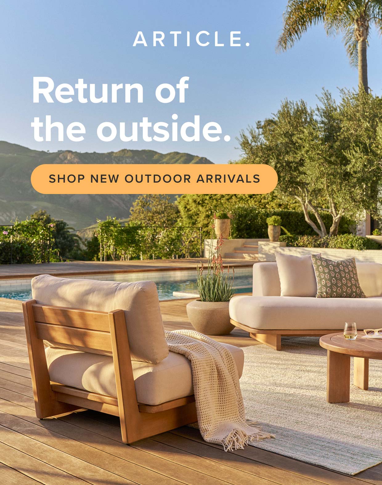 Return of the Outside: shop new outdoor furniture.