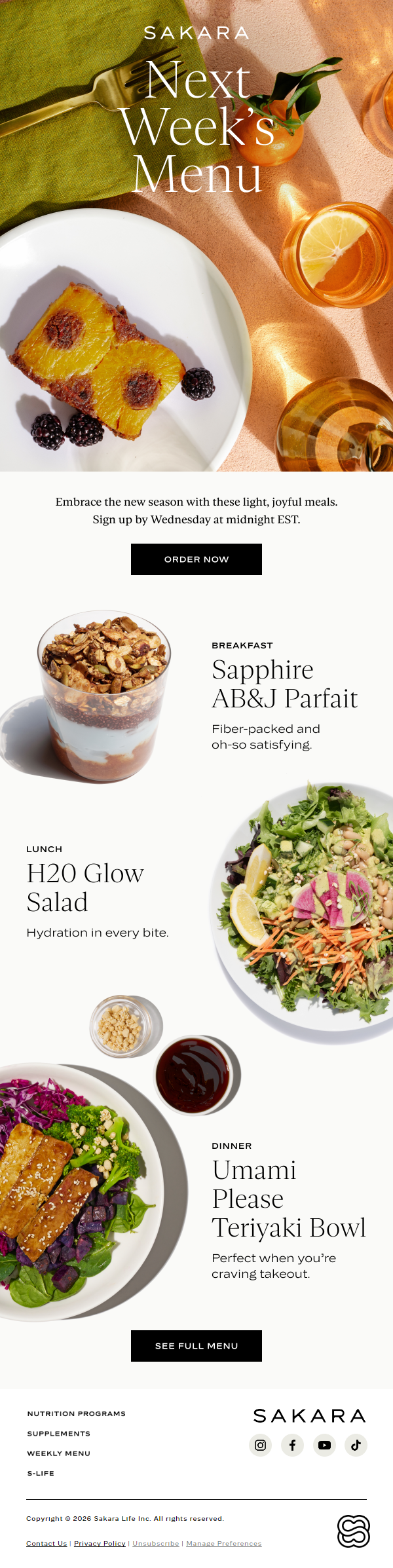 Newsletter preview: A Taste of Spring