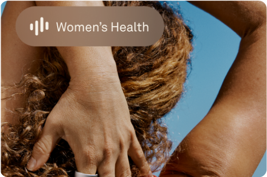 Women's Health: Person with Oura Ring on