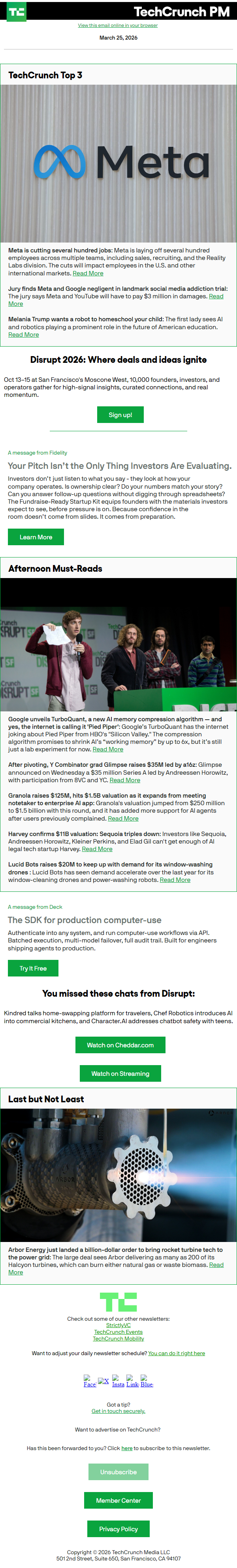 Newsletter preview: Meta is cutting several hundred jobs