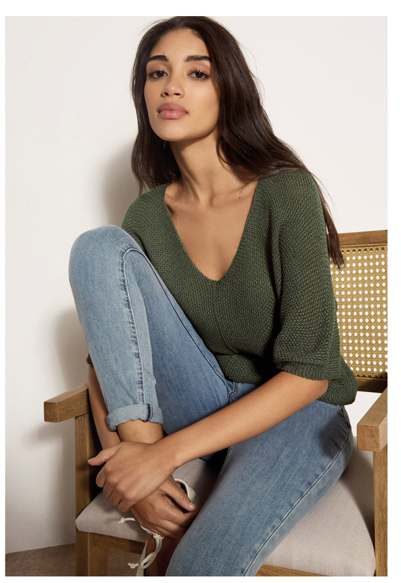 Waffle Open Knit Top