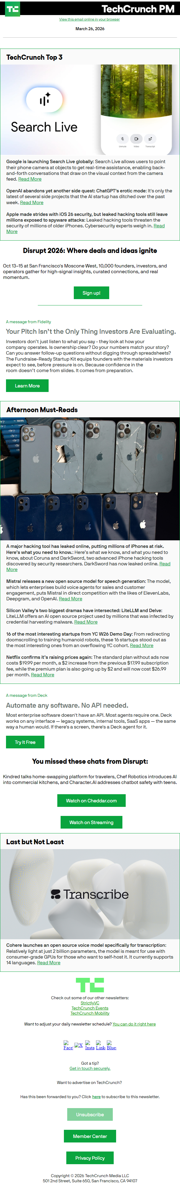 Newsletter preview: Google is launching Search Live globally