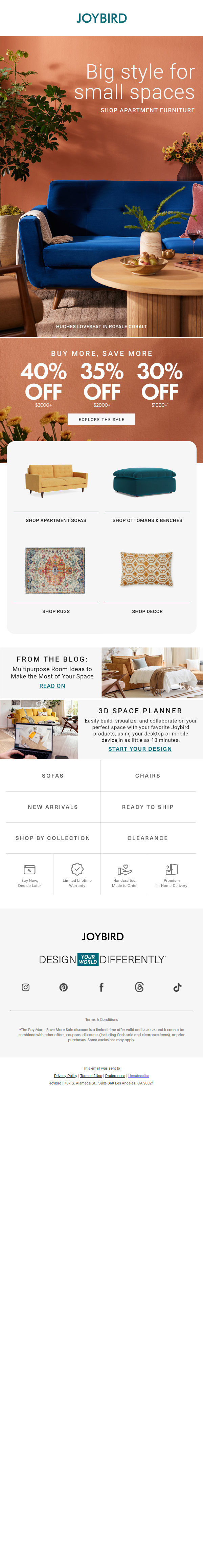 Newsletter preview: 🛋 Small space? Don't skimp on the style!