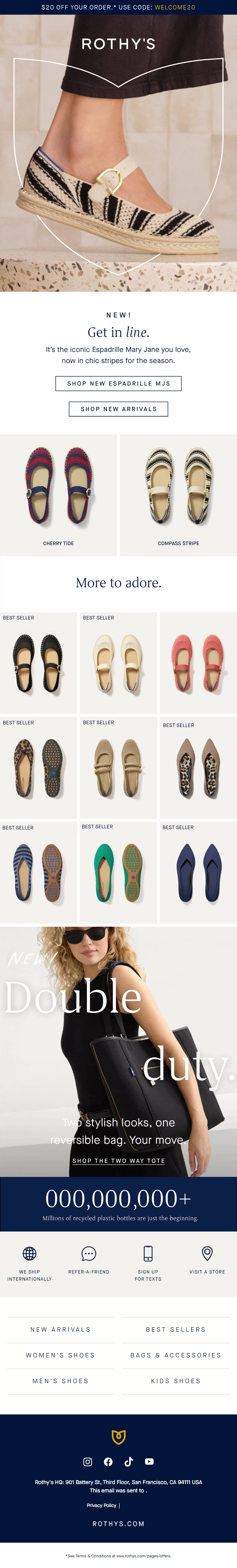 Newsletter preview: NEW Striped Espadrille MJs!
