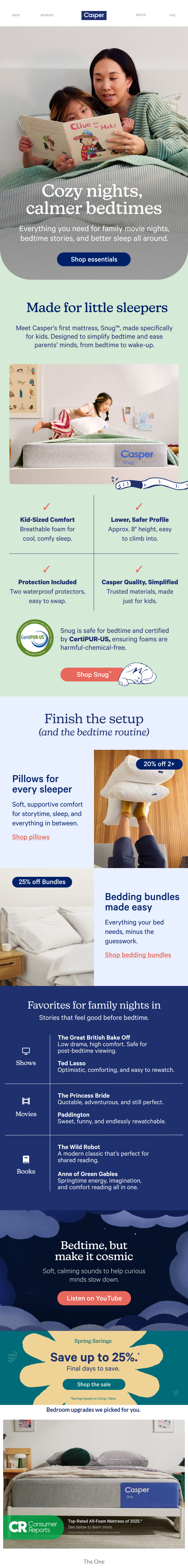 Newsletter preview: Bedtime favorites, March edition