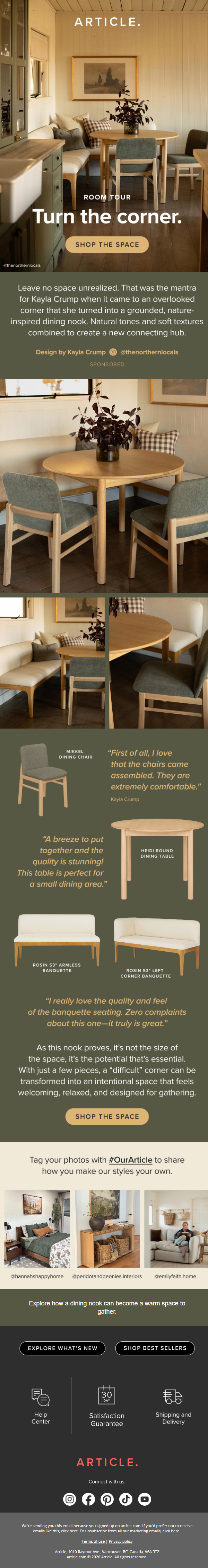Newsletter preview: Real spaces: A new nook