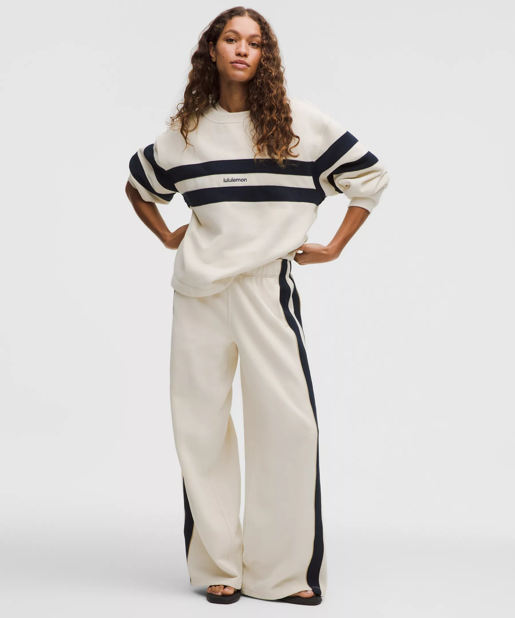 Women's Steady State Oversized Track Pant *Stripe