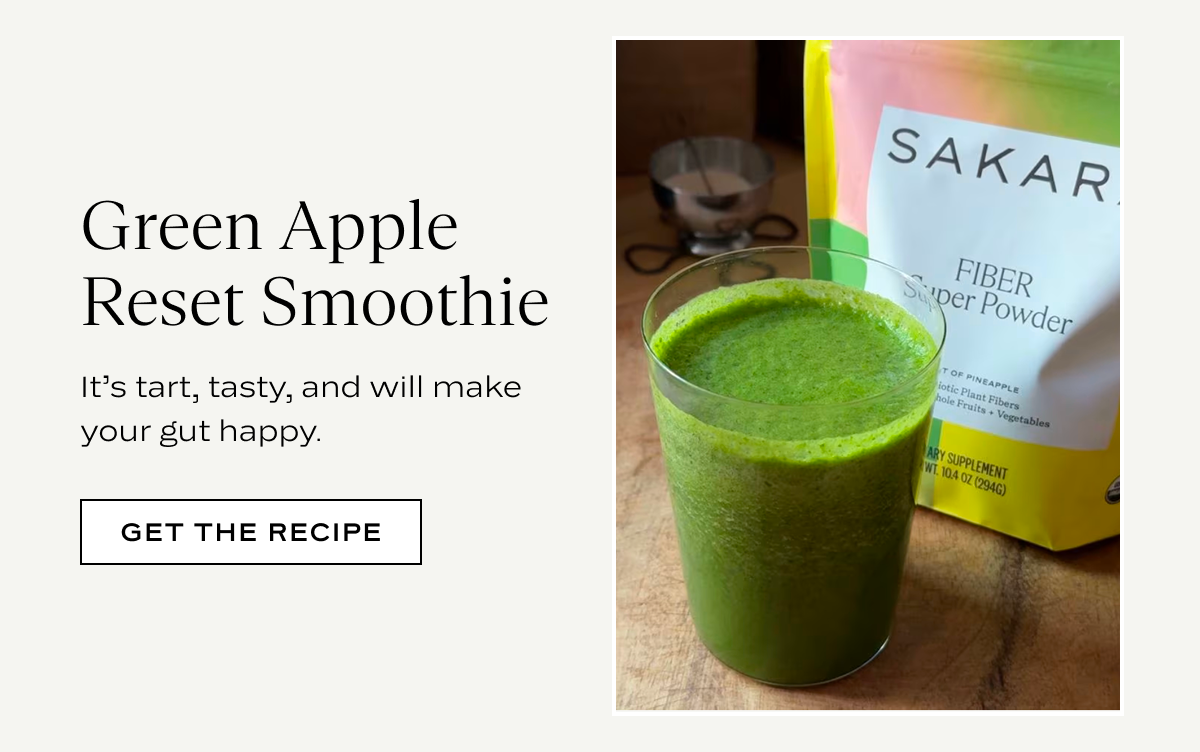 Green Apple Reset Smoothie: It's tart, tasty, and will make your gut happy.