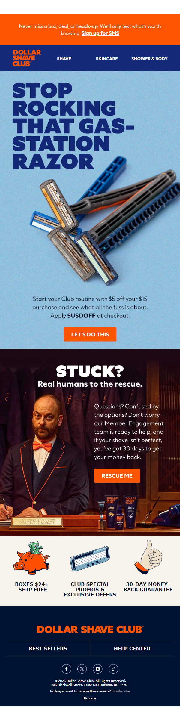 Newsletter preview: $5 off inside