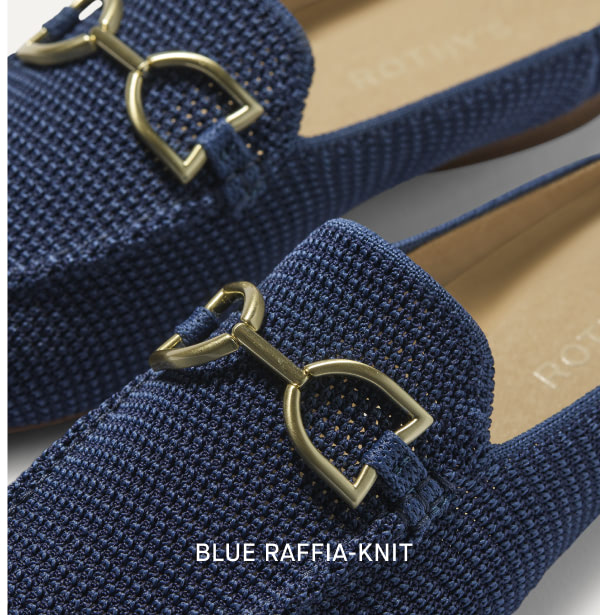 BLUE RAFFIA-KNIT