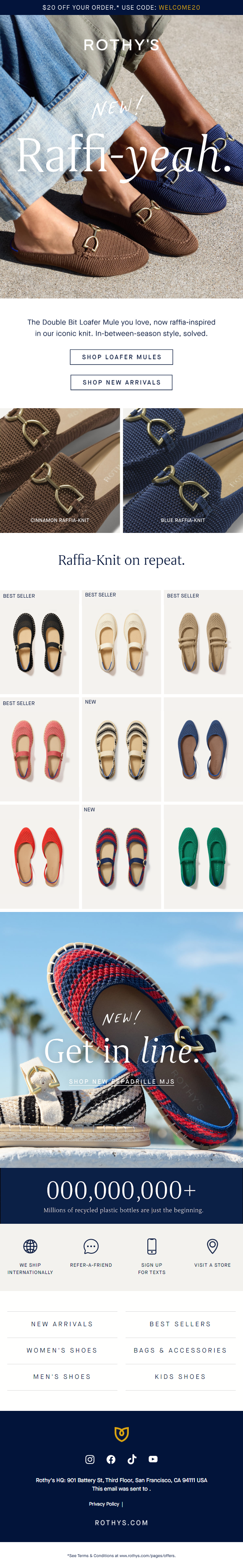 Newsletter preview: NEW Raffia-vibes, Loafer Mule style.