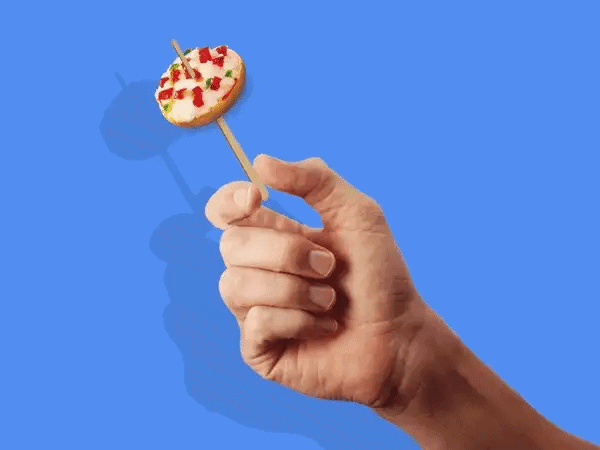 Animated illustration of a person excitedly grabbing free items.