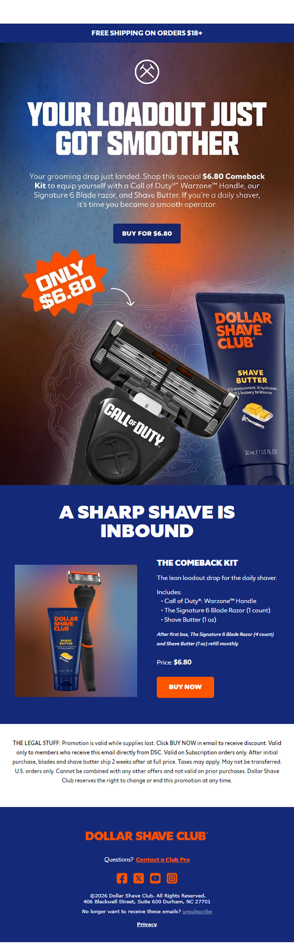 Newsletter preview: Deploy a better shave for $6.80