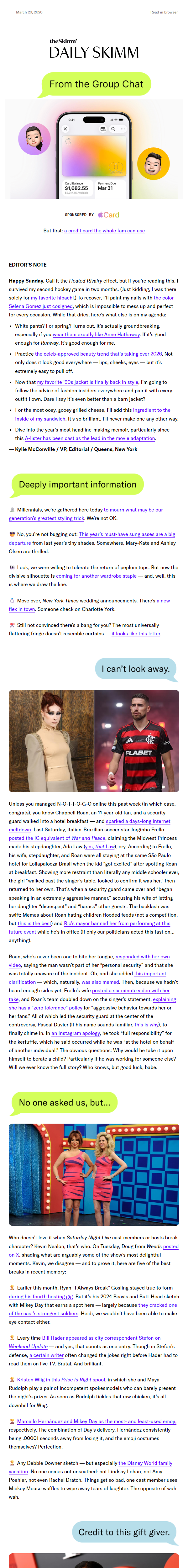 Newsletter preview: RIP to This Millennial Styling Trick 🪦