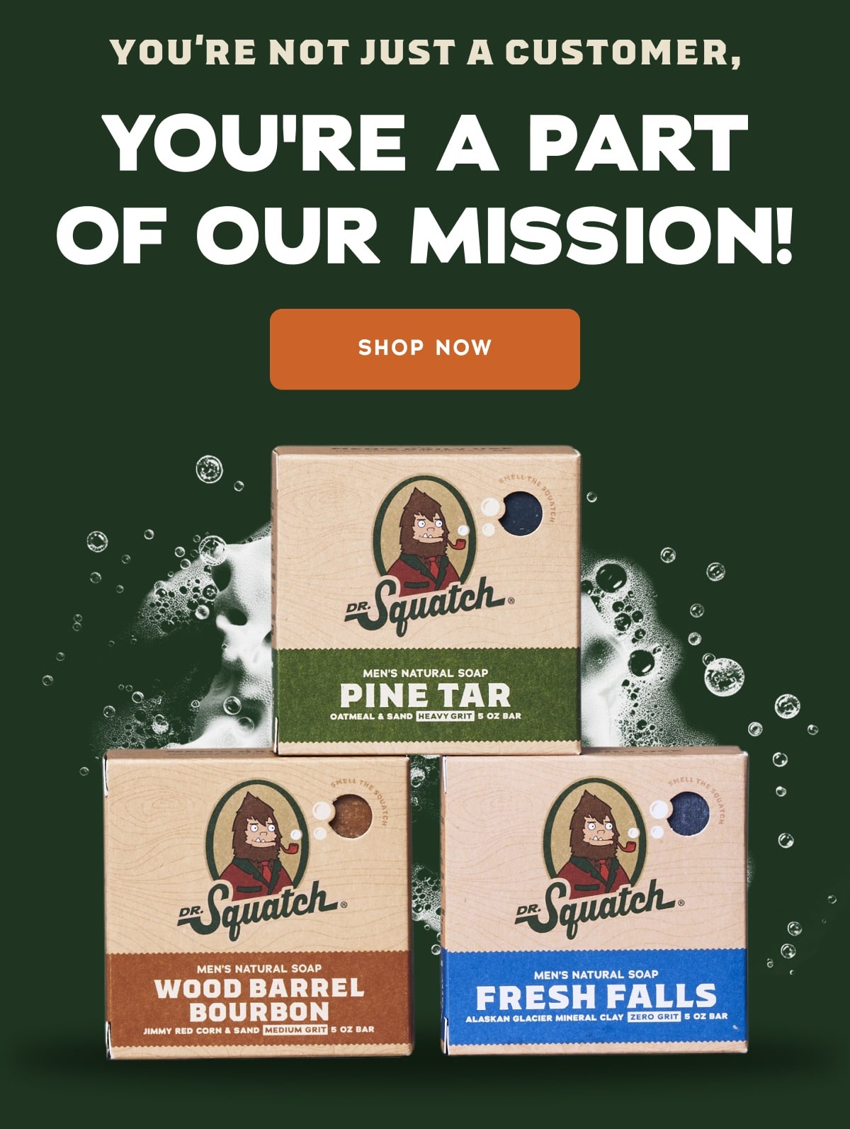 YOU'RE A PART OF OUR MISSION