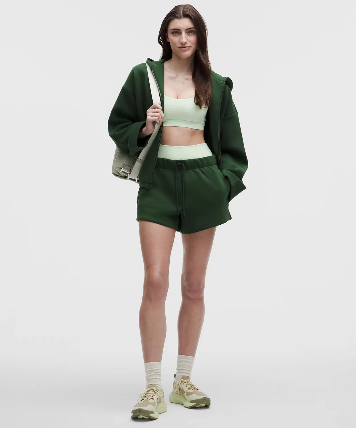 Sleek Spacer Full-Zip Hoodie