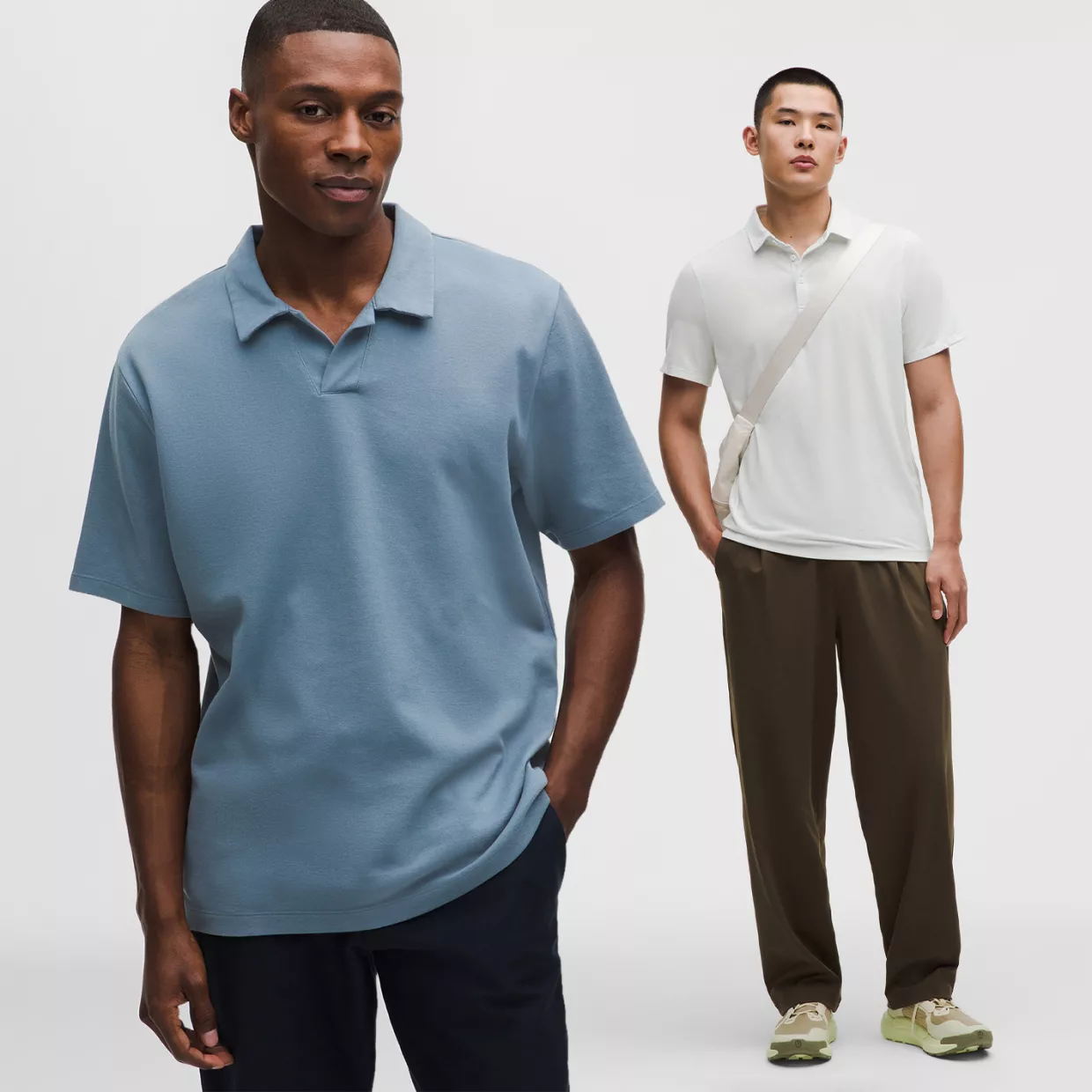 These Polos put comfort first, with naturally breathable fabrics and made-to-move fits. Shop Polos.