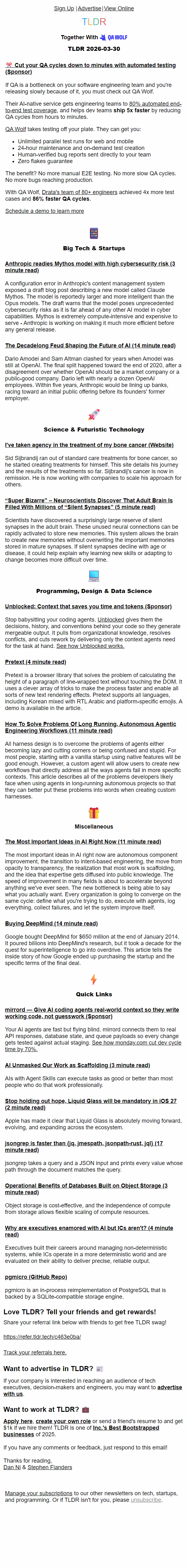 Newsletter preview: Anthropic model leaks 🤖, OpenAI Anthropic feud 💼, important AI ideas 🧠