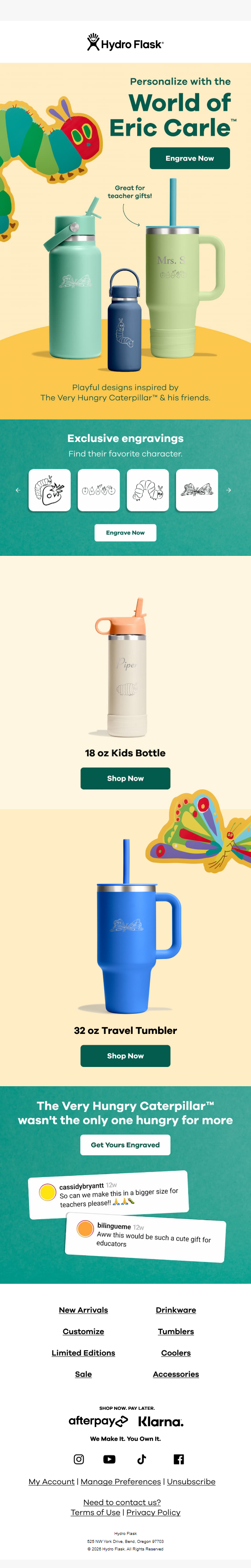 Newsletter preview: Personalize with the World of Eric Carle™