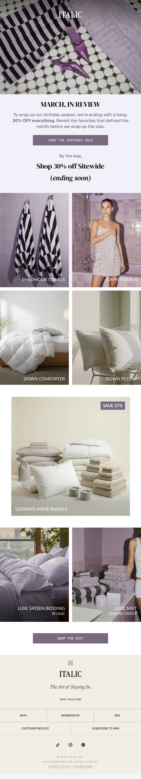 Newsletter preview: Final 48 Hours: 30% off Sitewide Ends Soon