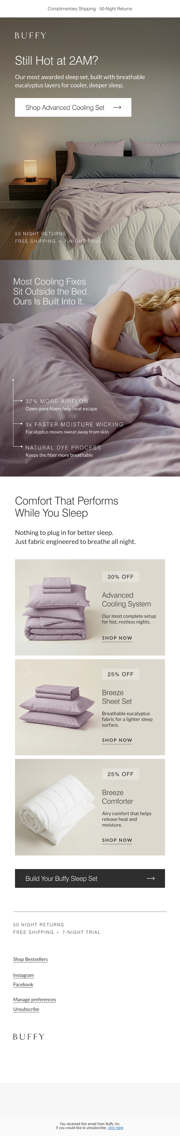 Newsletter preview: Still waking up hot? You don't have to.