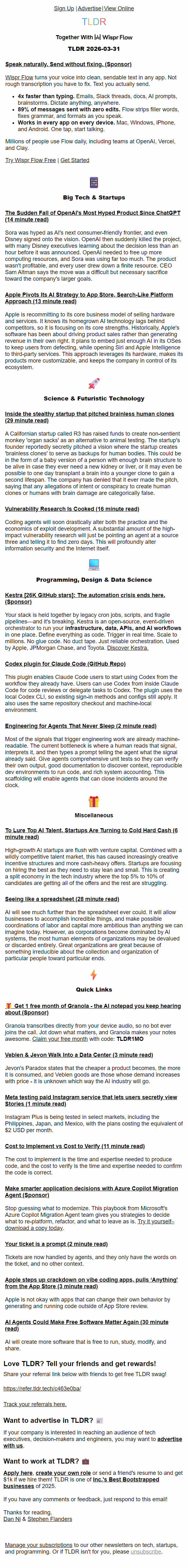 Newsletter preview: Apple's AI strategy 🤖, Codex for Claude Code 🤖, Inside Sora's fall 🎥