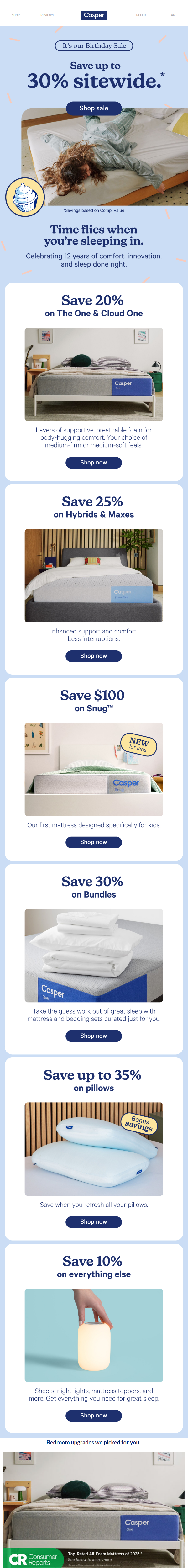 Newsletter preview: Celebrate 12 years with up to 30% savings.*